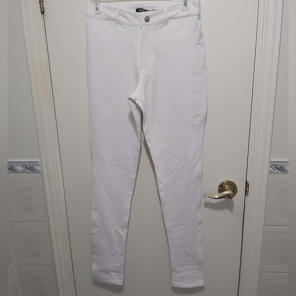 🤯 2/$15 Onix white cotton stretchy pants